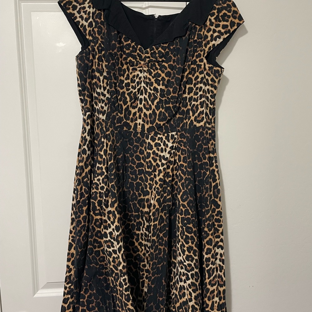 Hell Bunny Leopard Print Dress